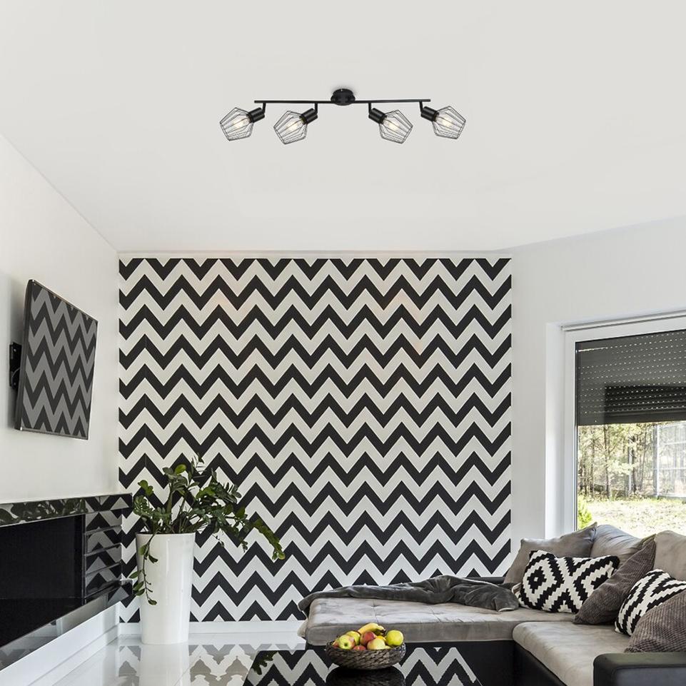 BELANO, METAL SPOT , E27 4XMAX 40W, MATT BLACK