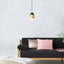 ZENAIDA, GLASS PENDANT LAMP, E27 1XMAX 60W, MATT BLACK, GOLD