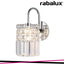 ROSANNA, WALL LAMP, CHROME, TRANSPARENT GLASS CRYSTALS, G9 1