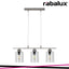 MIROSLAW, GLASS WALL LAMP, E27 3X MAX 40W SATIN CHROME, WIT