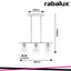 MIROSLAW, GLASS WALL LAMP, E27 3X MAX 40W SATIN CHROME, WIT