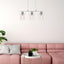 MIROSLAW, GLASS WALL LAMP, E27 3X MAX 40W SATIN CHROME, WIT