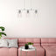 MIROSLAW, GLASS WALL LAMP, E27 3X MAX 40W SATIN CHROME, WIT