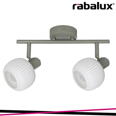 SORAYA, GLASS SPOT , E14 2XMAX 40W, GREY, WHITE