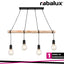 PABLO, METAL WOOD PENDANT , E27 4XMAX 40W, MATT BLACK