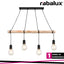 PABLO, METAL-WOOD PENDANT , E27 4XMAX 40W, MATT BLACK