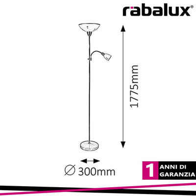ART FLOWER, FLOORLAMP, WITH READING ARM, H180CM