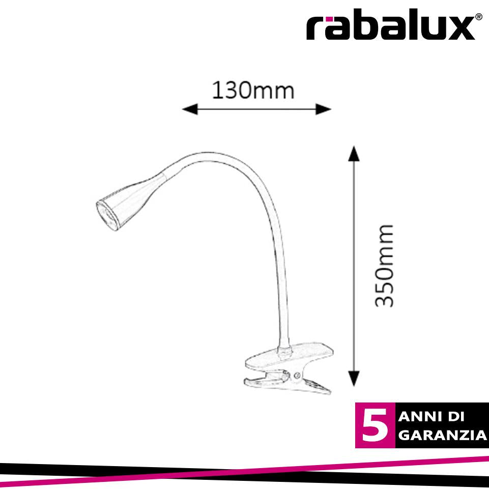 JEFF, CLIP-IN TABLE LAMP WITH IN-BUILT LED