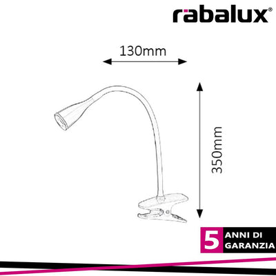 JEFF, CLIP-IN TABLE LAMP WITH IN-BUILT LED