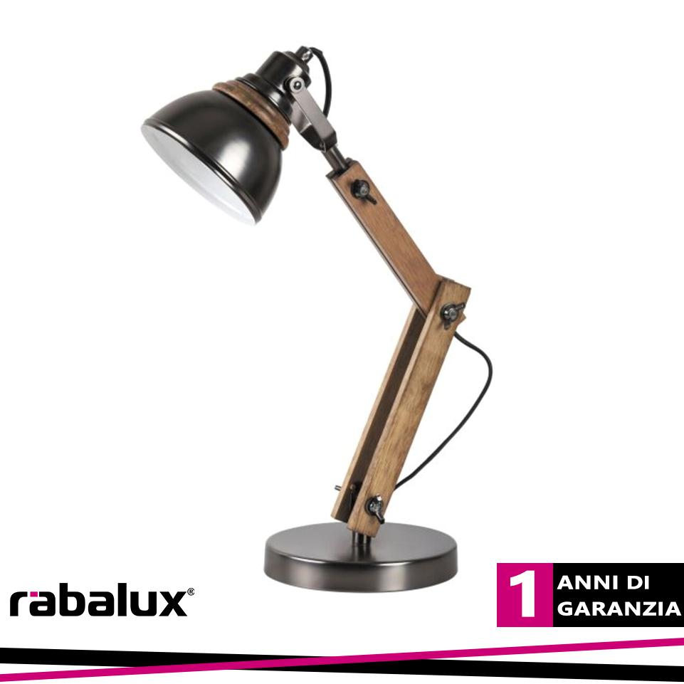 AKSEL, INDUSTRIAL STLYE TABLE LAMP WITH SWITCH AND ADJUSTABL
