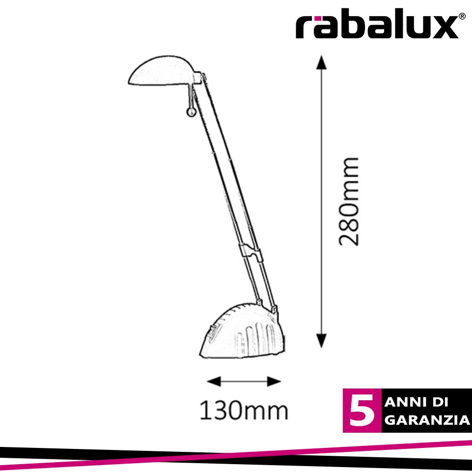 RONALD, LED DESK LAMP 5W 6500K GREY