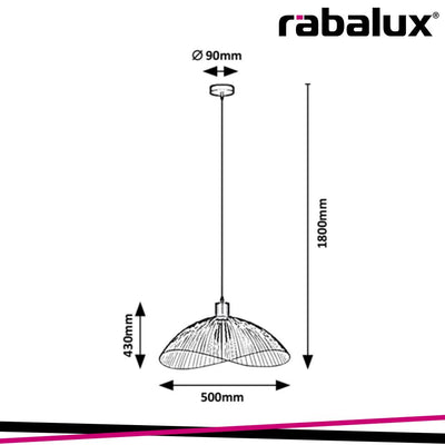 IDUNA, METAL PENDANT LAMP , E27 1XMAX 60W, MATT BLACK