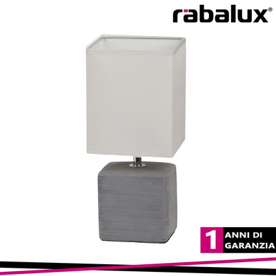 ORLANDO, DECORATIVE GREY TABLE LAMP