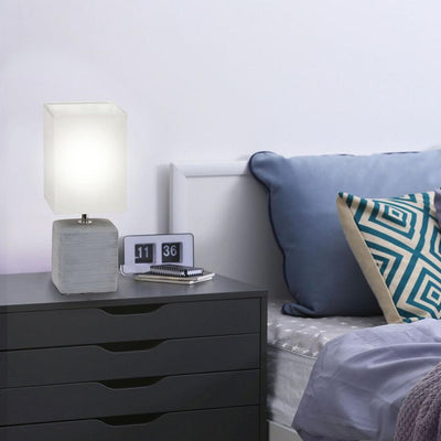 ORLANDO, DECORATIVE GREY TABLE LAMP