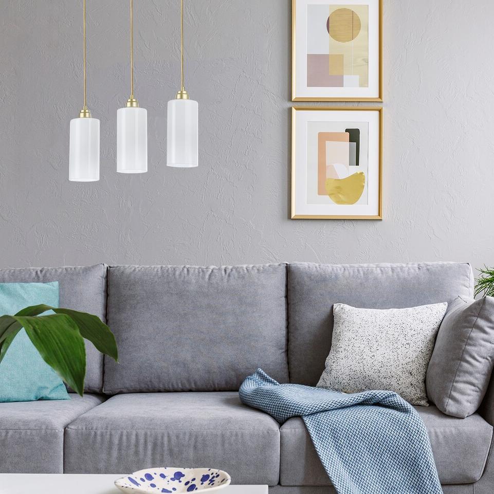 PANTHEA, GLASS PENDANT, E27 1XMAX 40W, GOLD, SEMI-TRANSPAREN