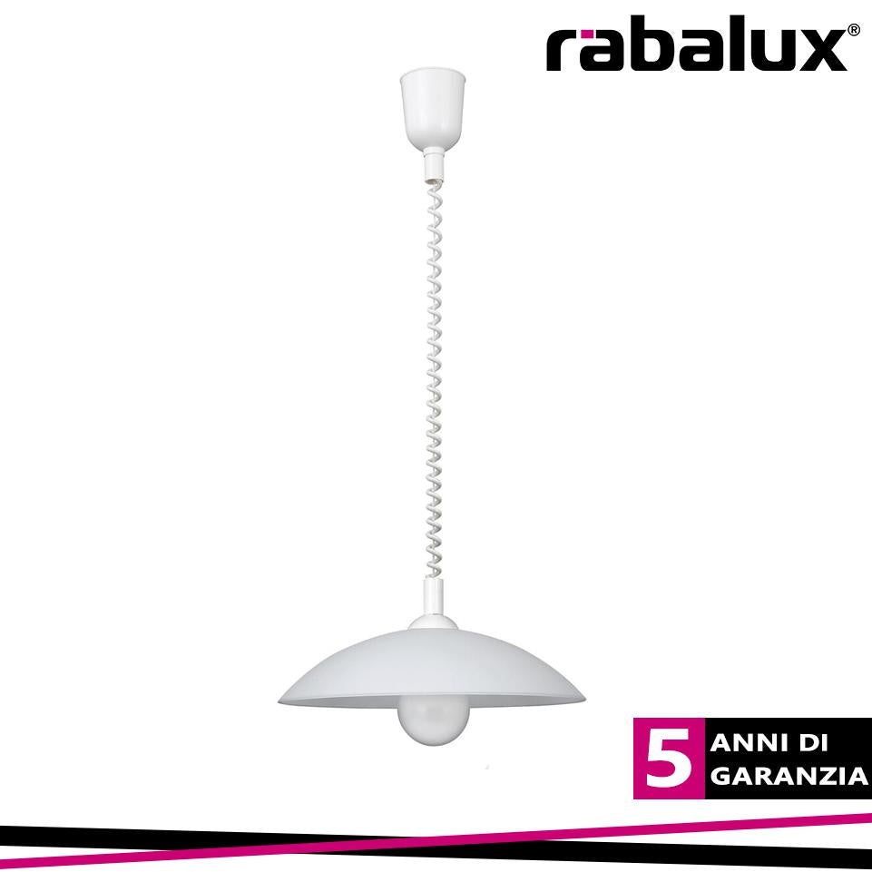 ROUND, PENDANT LAMP, D40CM, WHITE ROLLY