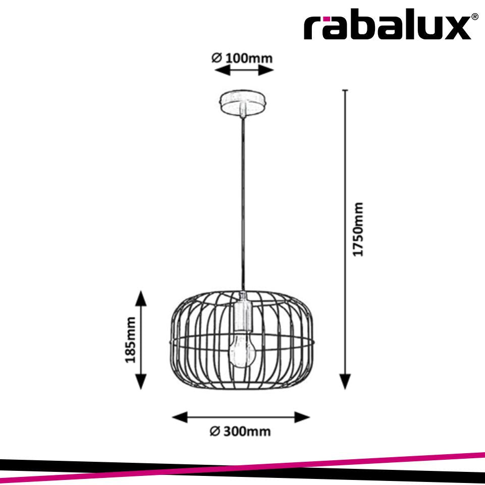 XENIA, METAL PENDANT LAMP, E27 1X MAX 60W, BLUE, D300 MM, TE