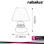 SALEM, CERAMIC TABLE LAMP, E14 1X40W