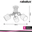 NATINA, TEXTILE CEILING LAMP, E14 3X MAX 25W, SATIN CHROME,