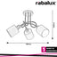 NATINA, TEXTILE CEILING LAMP, E14 3X MAX 25W, SATIN CHROME,