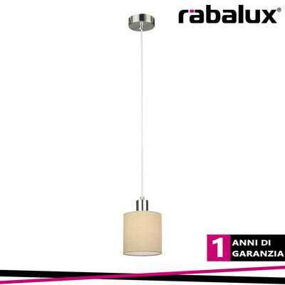 NATINA, PENDANT, BROWN/SATIN CHROME, E14 1X MAX 25W, EXCL.