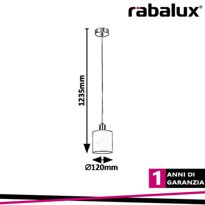 NATINA, PENDANT, BROWN/SATIN CHROME, E14 1X MAX 25W, EXCL.