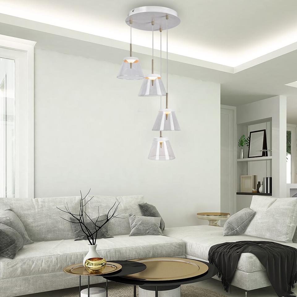 AVIANA, LED 24W PENDANT WHITE/ BRONZEE,  LED