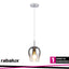 PETUNIA, GLASS PENDANT LAMP, CHROME, TINTED GLASS,  E27 1X M