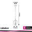 PETUNIA, GLASS PENDANT LAMP, CHROME, TINTED GLASS,  E27 1X M