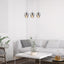 PETUNIA, GLASS PENDANT LAMP, CHROME, TINTED GLASS,  E27 1X M