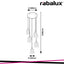 JARINA,  GLASS PENDANT , E27 5XMAX 40W, BLACK, TRANSPARENT