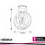 CORTADO, INDOOR IRON CEILING LAMP, E27 1X MAX 40W, D25XH28CM