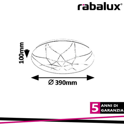 DAMIEN, CEILING LAMP, WHITE, BUILT IN LED  24W 1920LM 3000-6