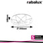 DAMIEN, CEILING LAMP, WHITE, BUILT IN LED  24W 1920LM 3000-6