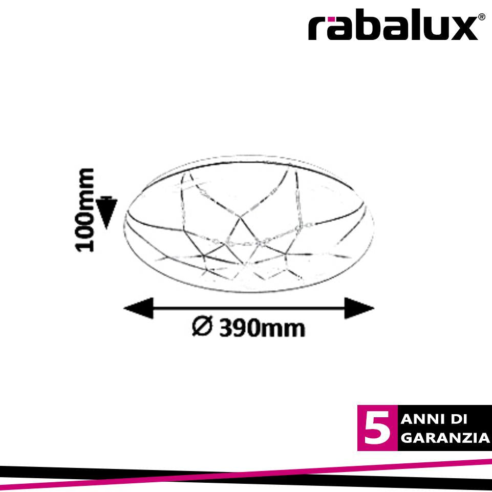 DAMIEN, CEILING LAMP, WHITE, BUILT IN LED  24W 1920LM 3000-6