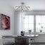 HOLLY, 3 HEADED CEILING LAMP WITH SMOKEY GLASS SHADE, WITHOU