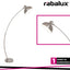 OTTO, FLOORLAMP, SATIN CHROME, WITH WHITE SHADE, E27 1X MAX