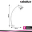 OTTO, FLOORLAMP, SATIN CHROME, WITH WHITE SHADE, E27 1X MAX
