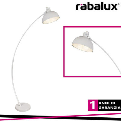 OTTO, FLOORLAMP, MATTE WHITE, SILVER FOILED SHADE, E27 1X MA
