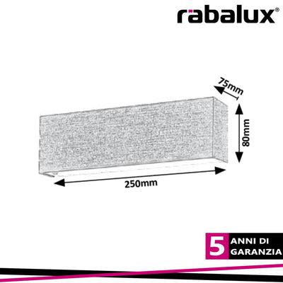 MORPHEUS, WALL LAMP, GREY/WHITE, IN-BUILT LED 6W 420LM 3000K