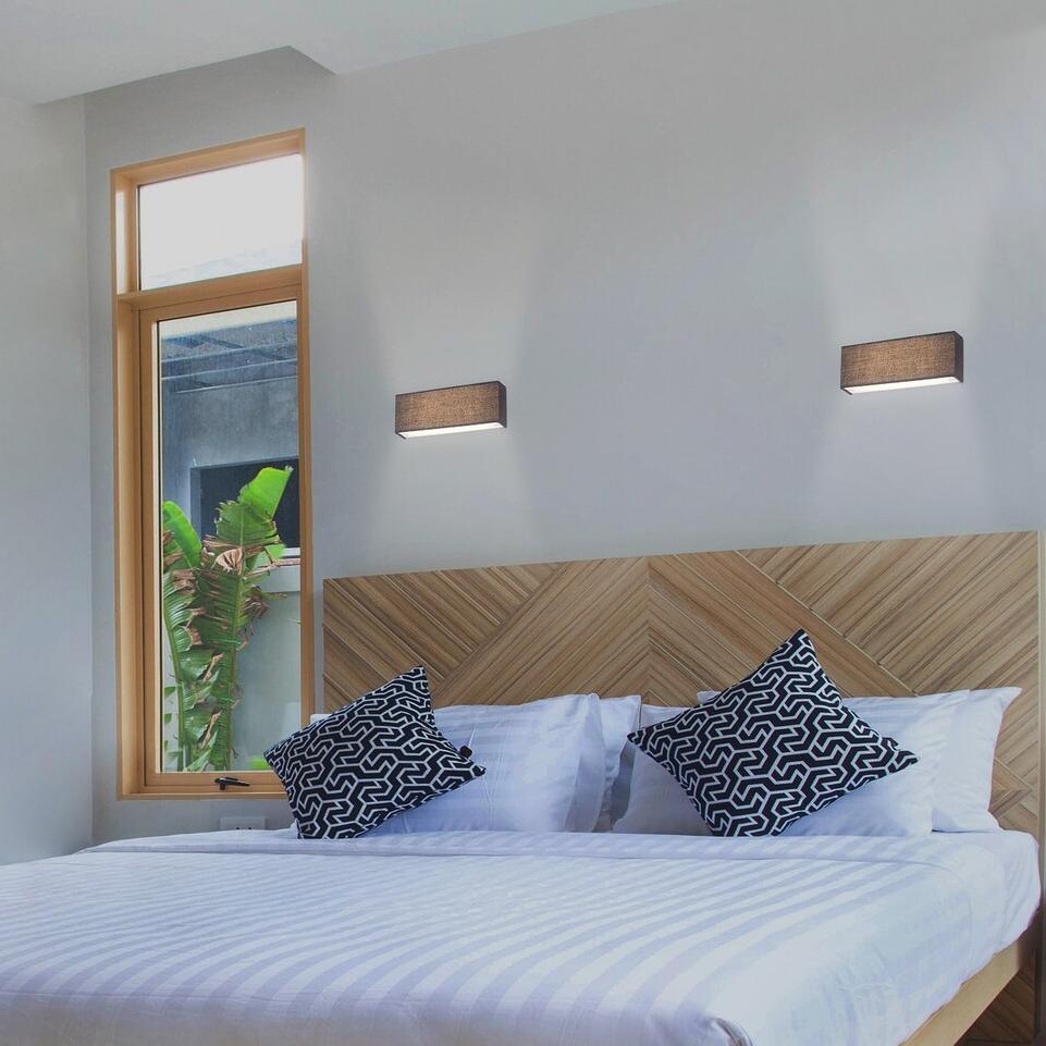 MORPHEUS, WALL LAMP, GREY/WHITE, IN-BUILT LED 6W 420LM 3000K