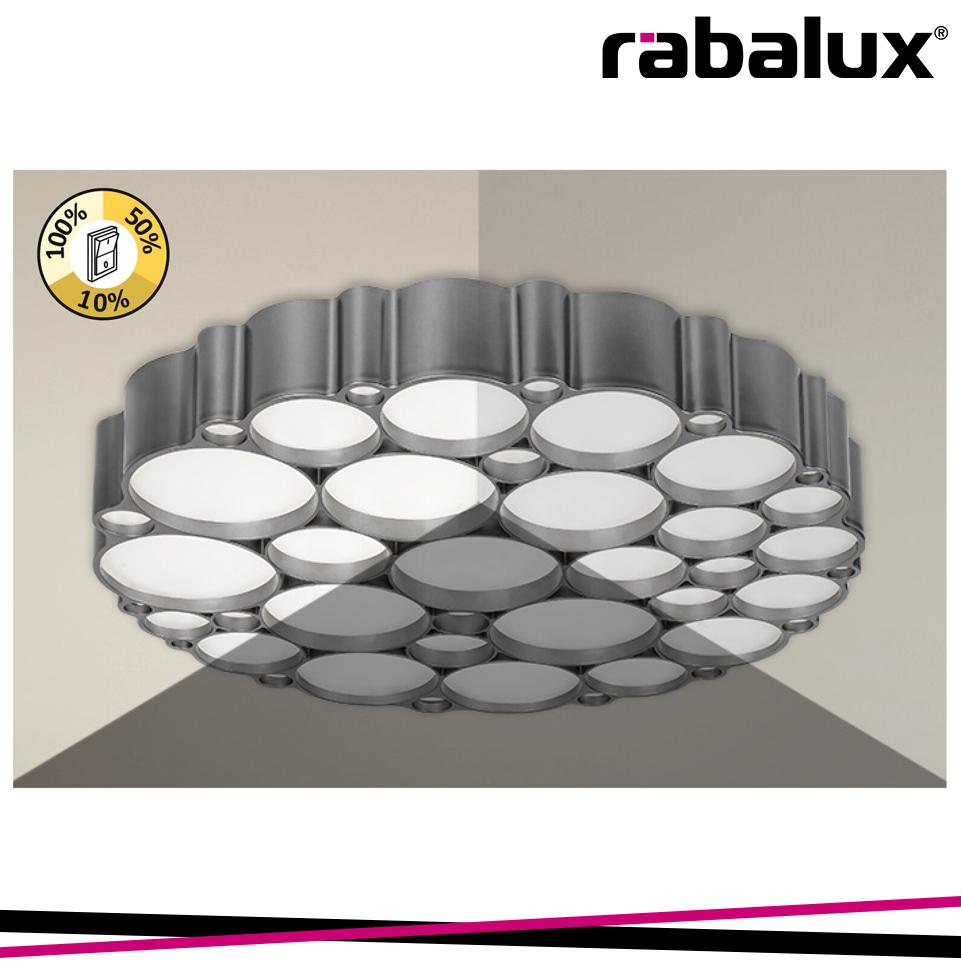 ANDELA CEILING LIGHTS LED 48W 3 STEP DIMMING SILVER