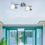 AUREL, SPOT, 2 LIGHTS, WHITE STRIPED