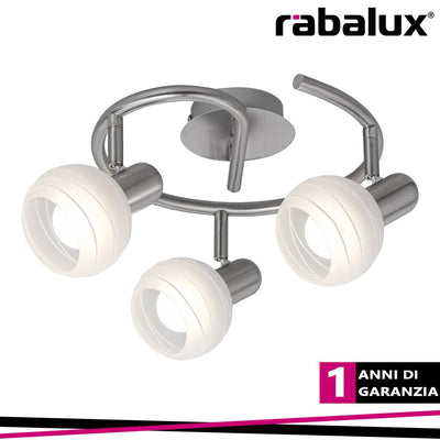 AUREL, SPOT, 3 LIGHTS, WHITE STRIPED