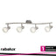AUREL, SPOT, 4 LIGHTS, WHITE STRIPED