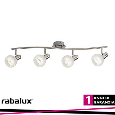AUREL, SPOT, 4 LIGHTS, WHITE STRIPED