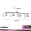 AUREL, SPOT, 4 LIGHTS, WHITE STRIPED