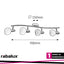 AUREL, SPOT, 4 LIGHTS, WHITE STRIPED
