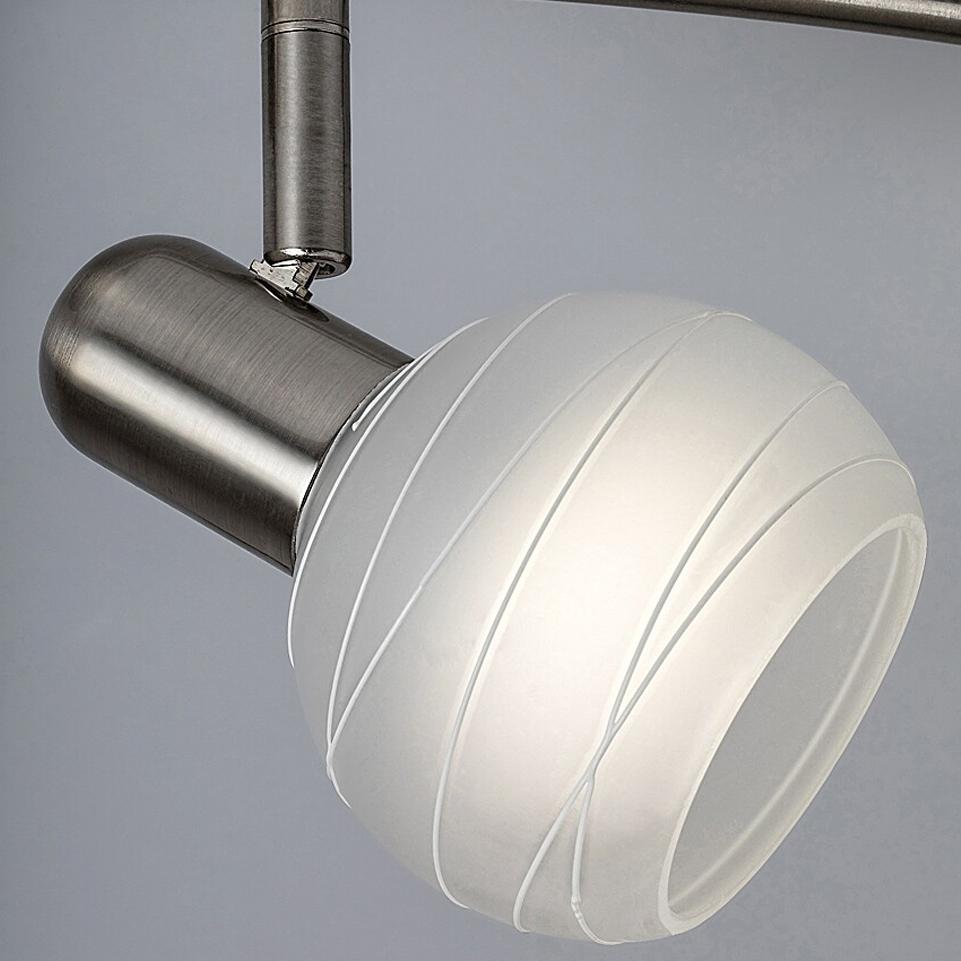 AUREL, SPOT, 4 LIGHTS, WHITE STRIPED