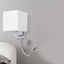 LARKIN, ELEGANT CHROME BEDSIDE READING WALL LAMP